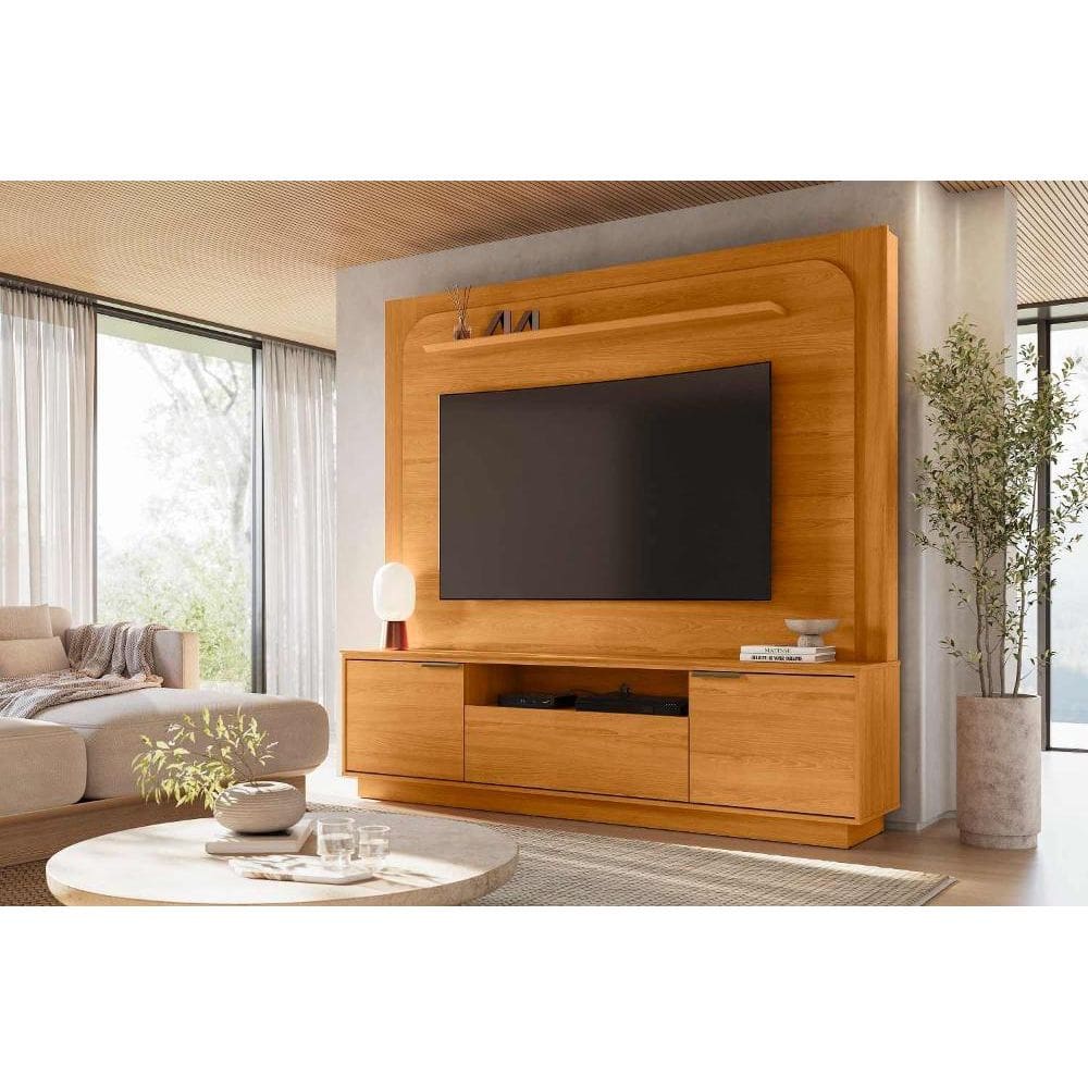 Painel Nilo para TV de até 75 polegadas - Cinamomo - Madetec