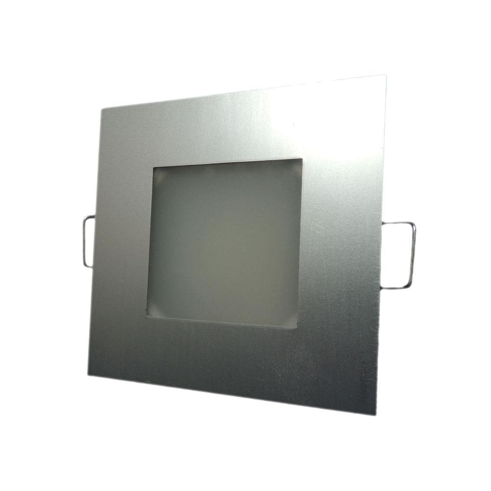 Dicroled 2Mm Alum.Anod.Quad.3000K 12V 2,4W 120Graus 261Lm Ip