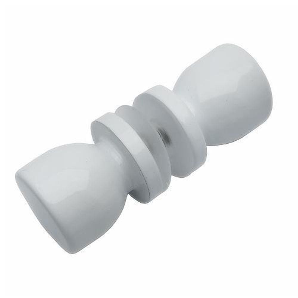 Puxador Para Box De Aluminio Taça Branco