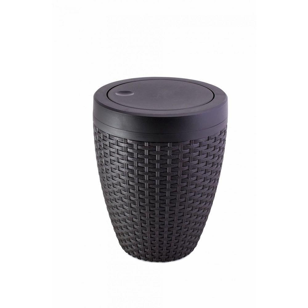 Cesto Rattan 7,5 Litros Preto - Aquaplas
