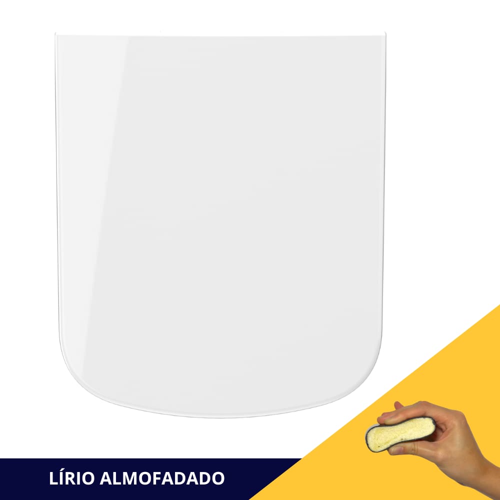 Tampa Assento Sanitário Lírio Para Banheiro Almofadado Durín