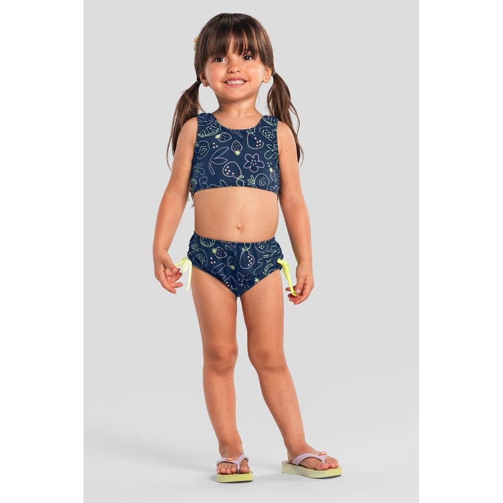 Biquíni infantil menina em malha UV Brandili