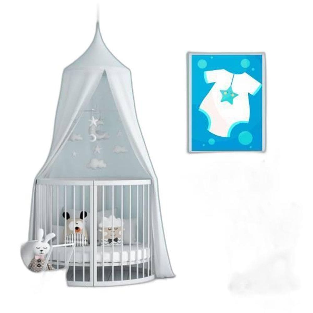 Quadro Barquinho Body Bebê Azul 33X24 C/Vidro Madeira Branca