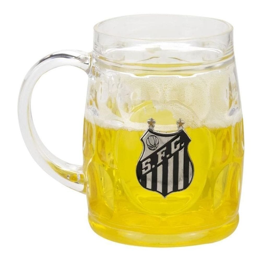 Caneca Cerveja Base Grossa 400Ml - Santos