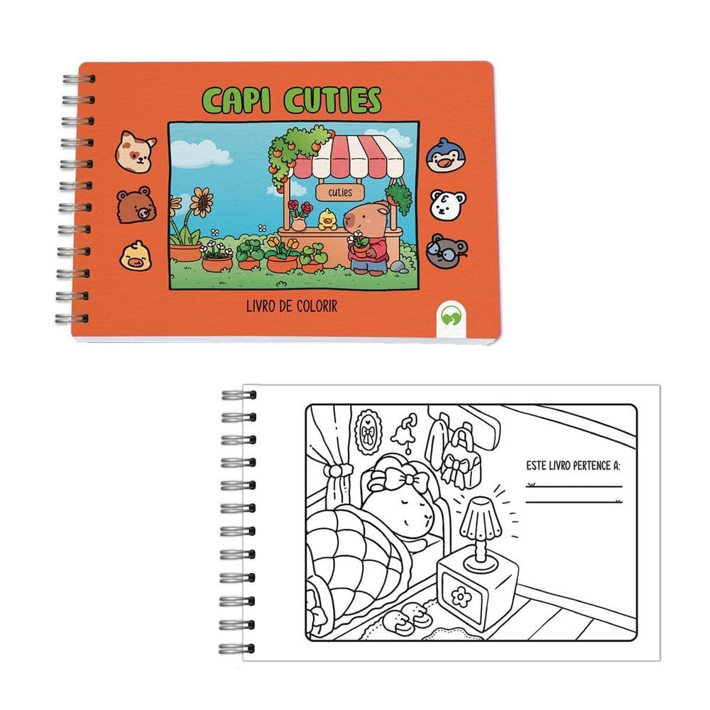 Livro De Colorir Capi Cuties Vale Das Letras 64 Páginas