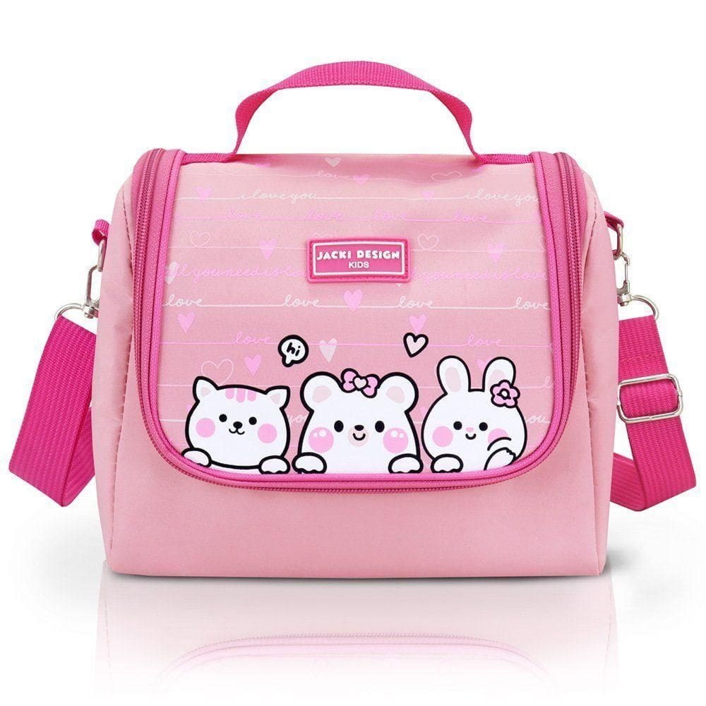 Lancheira Térmica Infantil Amiguinhos Jacki Design – 4.752 Ml Gata Rosa