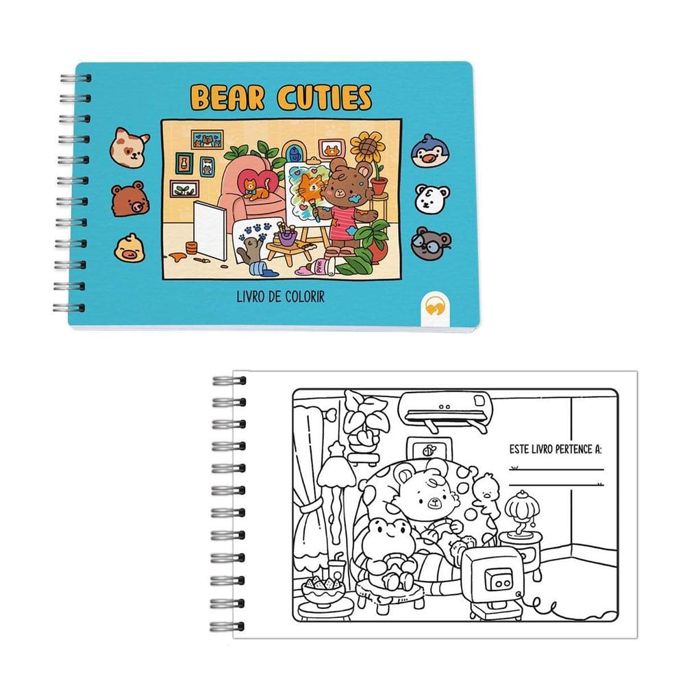 Livro De Colorir Bear Cuties Vale Das Letras 64 Páginas