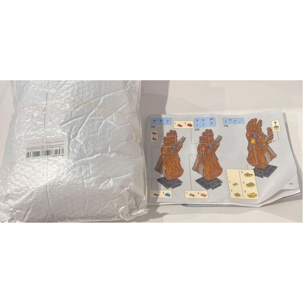 Compatível Marvel 76191 Manopla Do Infinito 590 Peças Lego