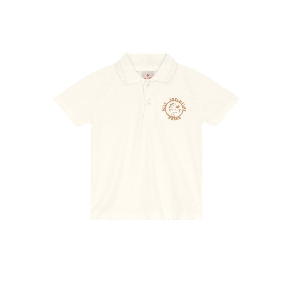 Camisa polo infantil menino com bordado Brandili