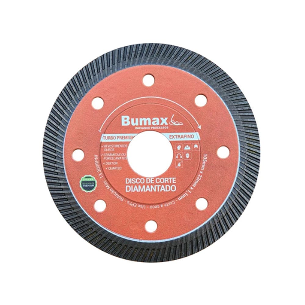 Disco de Corte Diamantado Premium Extrafino Bumax