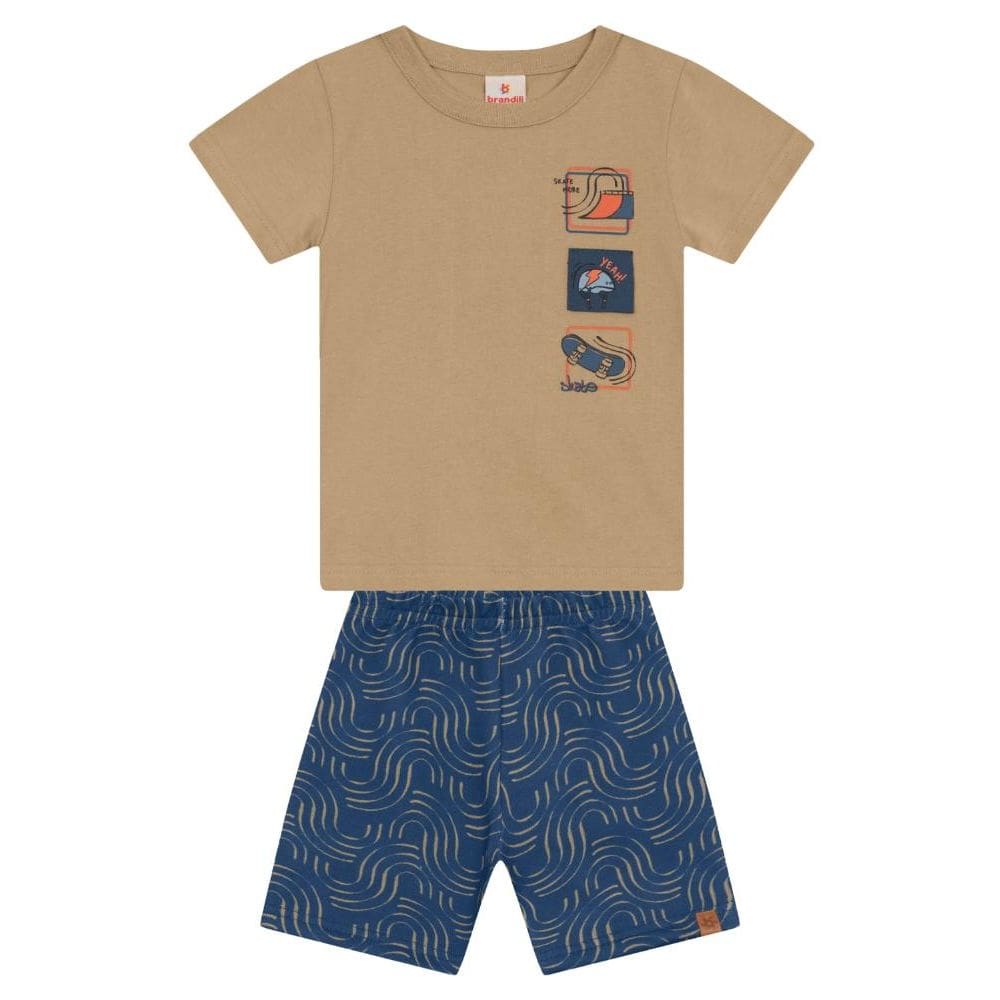 Conjunto infantil menino de skate Brandili