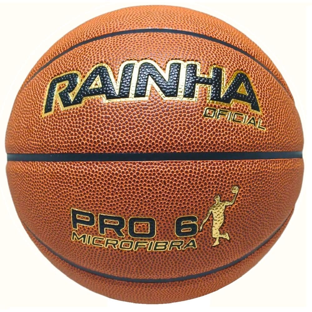 Bola de Basquete Rainha Oficial Pro 6 Microfibra Indoor - Tamanho Feminino