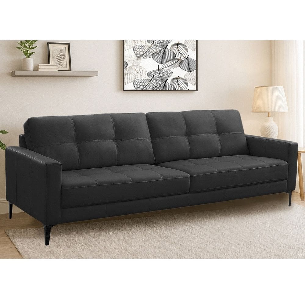 Sofa 3 Lugares 240cm Couro Sintetico Corbelli Ferguile