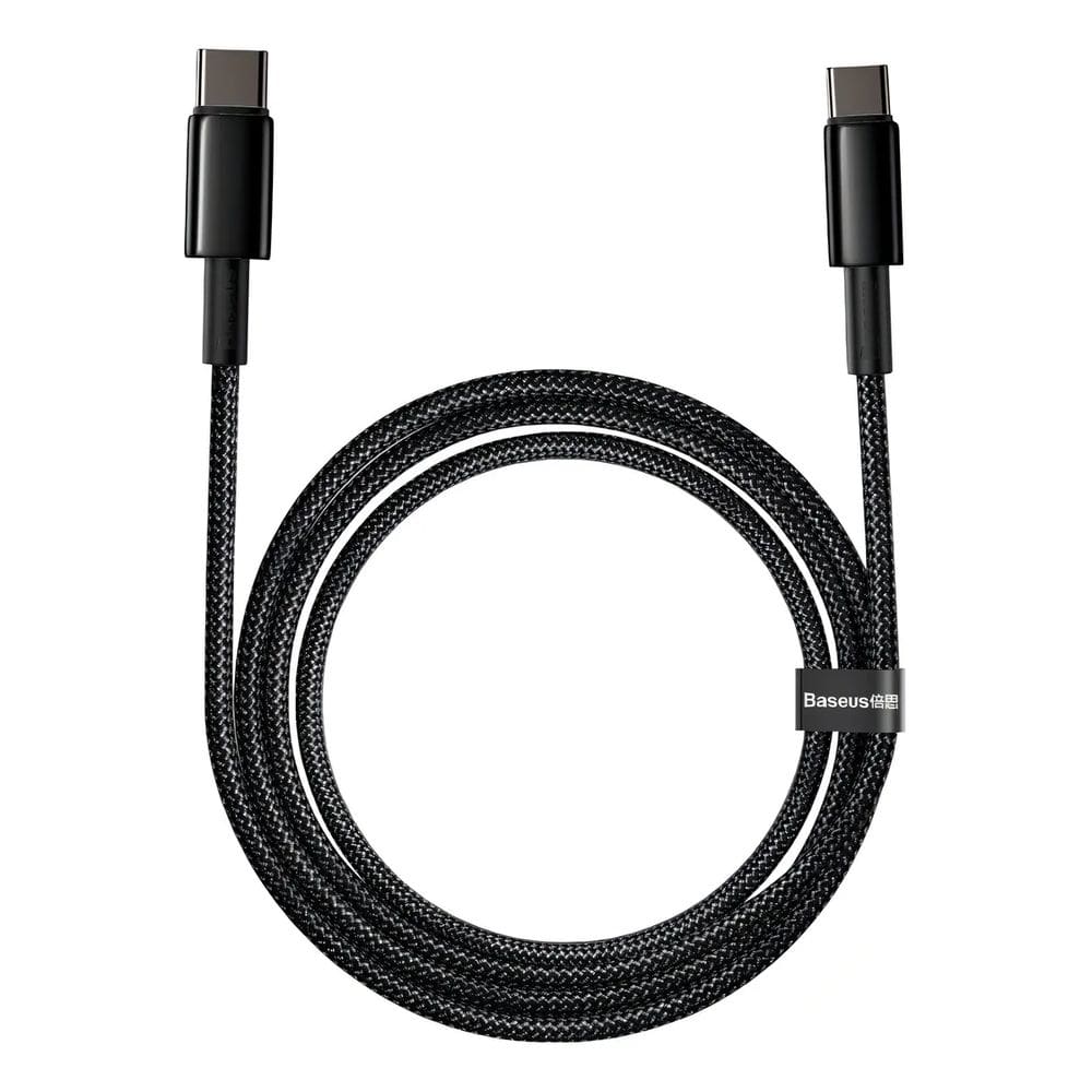 Cabo Tipo C Para Tipo C Baseus Tungsten Gold 100w 1m