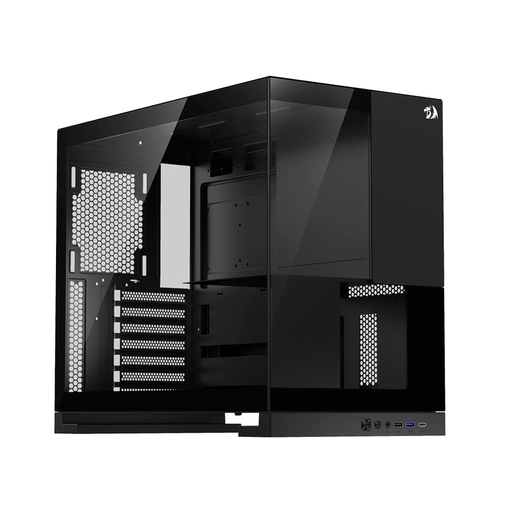 Gabinete Gamer Redragon Eternal ATX Sem Fans CA-612B Preto