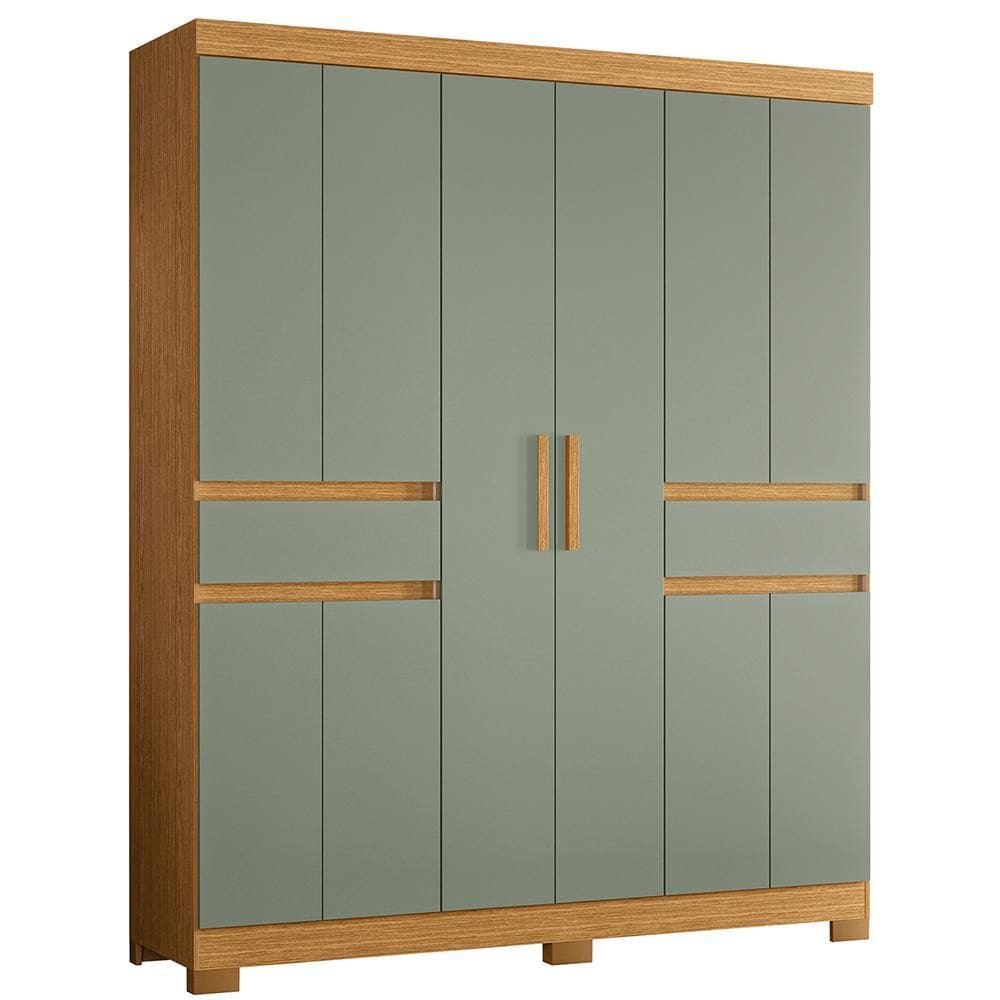 Guarda Roupa Solteiro Olímpia 10 Portas 2 Gavetas - Móveis Albatroz