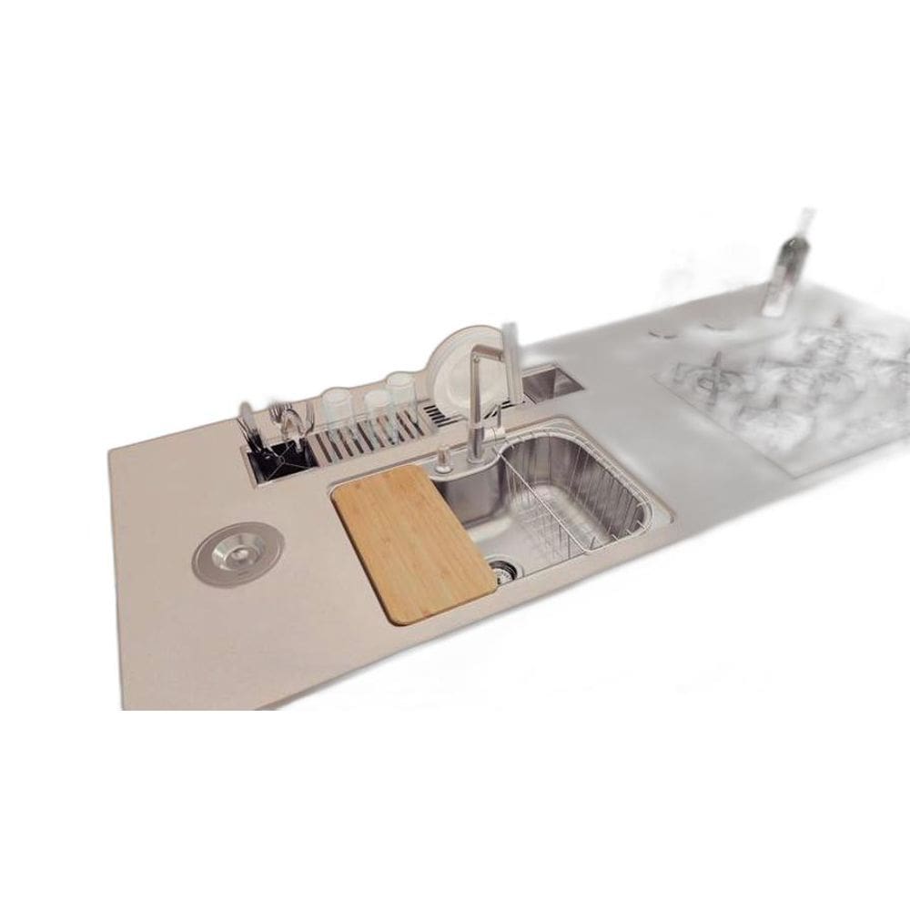 Cuba Undermount Morgana Aço Inox Acabamento Acetinado 69X49