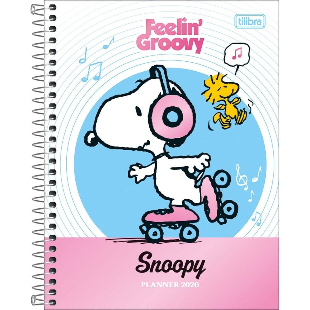 Agenda Planner Espiral Snoopy 2026 - Tilibra