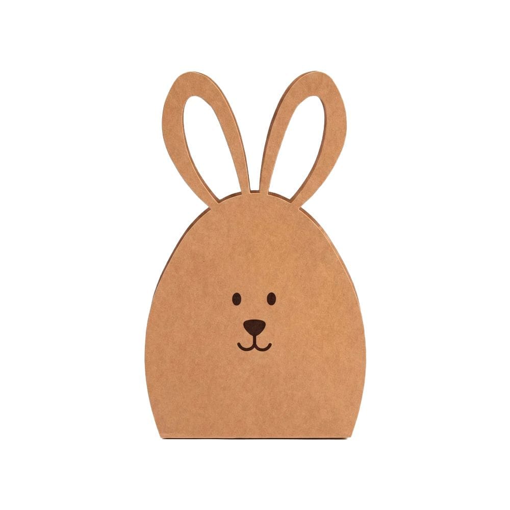 Sacola de Coelho Kraft C/ Tag Feliz Pascoa 24cm Wincy