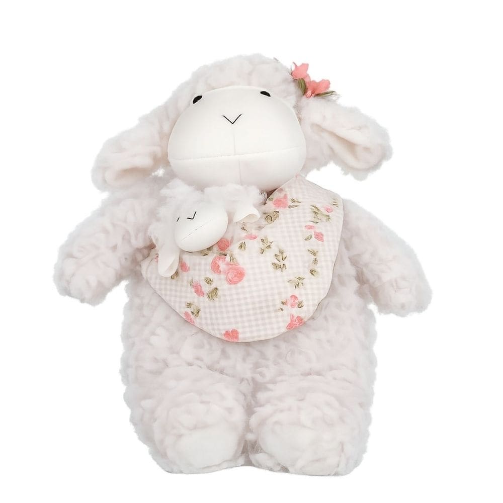 Pelucia De Páscoa Ovelha Suspiro C/ Filhote 23x16cm 1096514