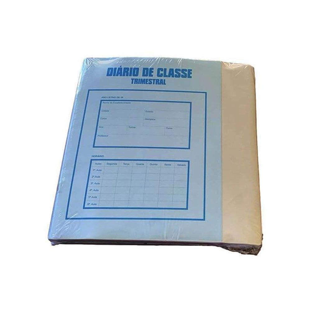 Diário De Classe Trimestral - Pacote Com 50 Unidades