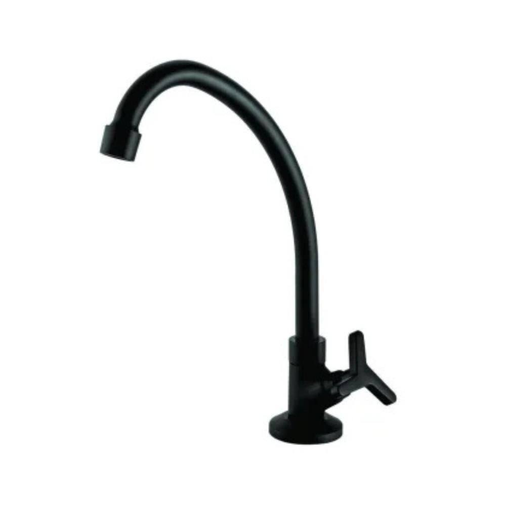 Torneira Para Cozinha De Mesa 1173 15 Bj 1/4v Preto Matte Meber