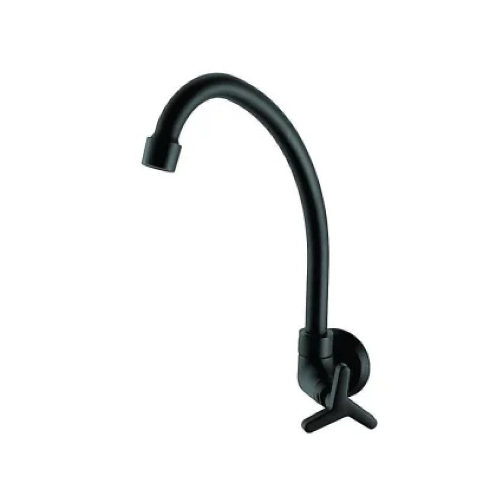 Torneira Para Cozinha De Parede 1187 15 Bj 1/4v Preto Matte Meber
