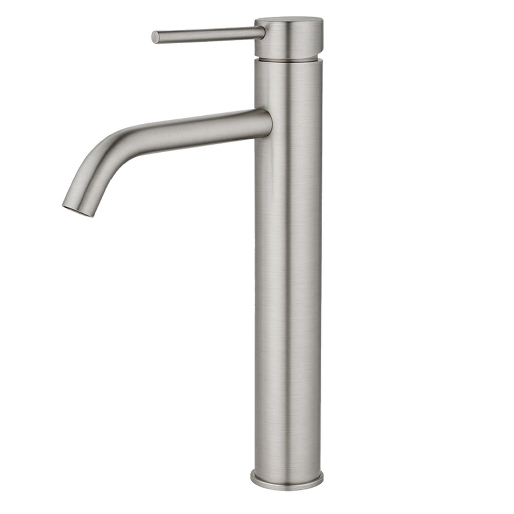 Torneira Misturador Monocomando Bica Alta para Banheiro Acabamento Aço Escovado DP8202