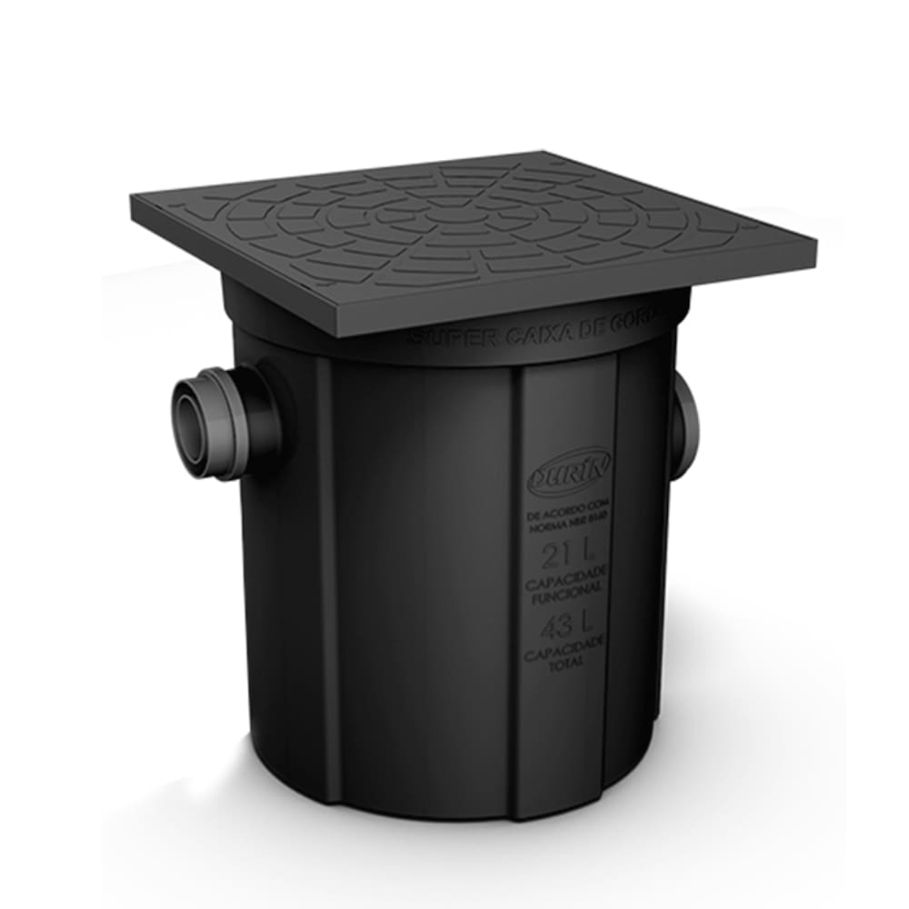 Super Caixa De Gordura Com Cesto Para Limpeza Durín