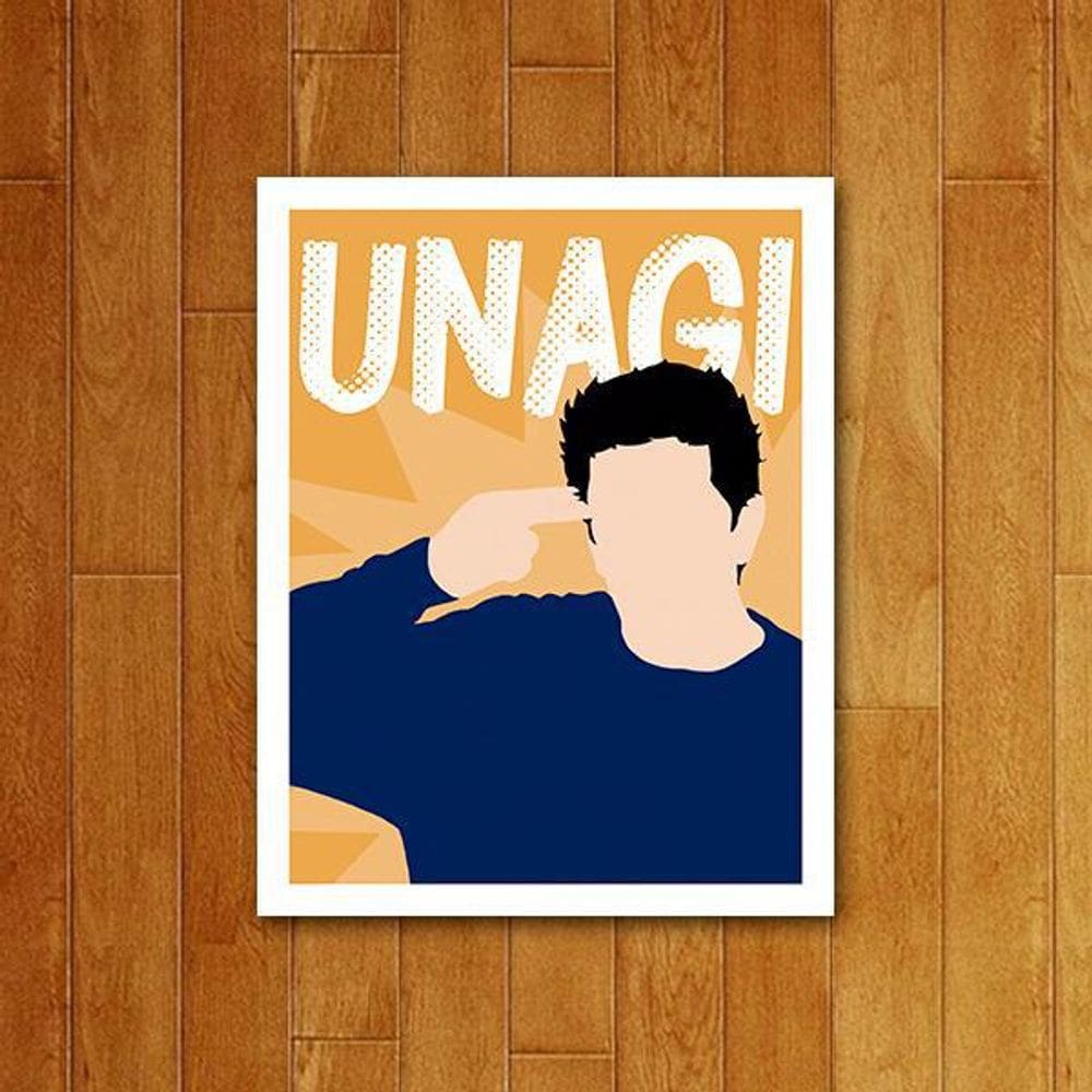 Placa Decorativa Séries - Televisão Unagi 36X46