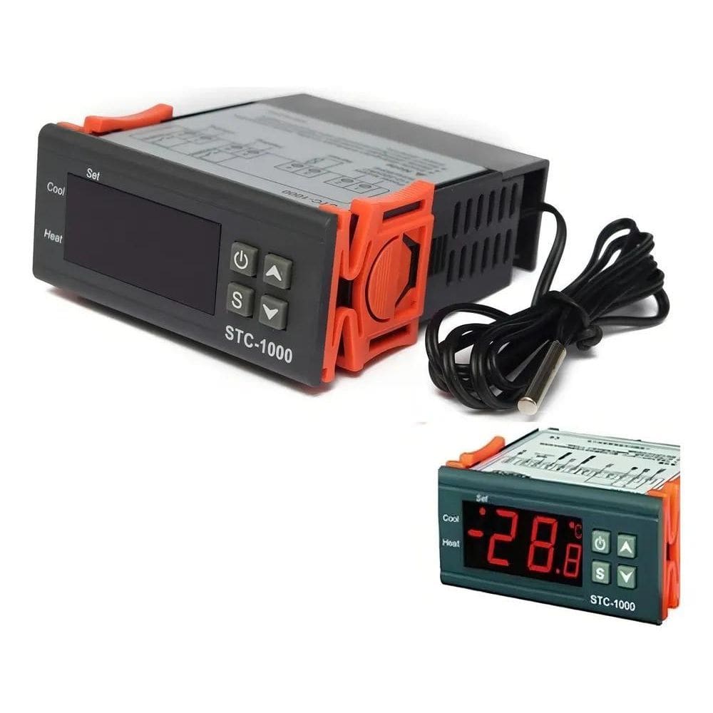 2X Termostato Digital Stc 1000 Chocadeira Aquario Cervejeira
