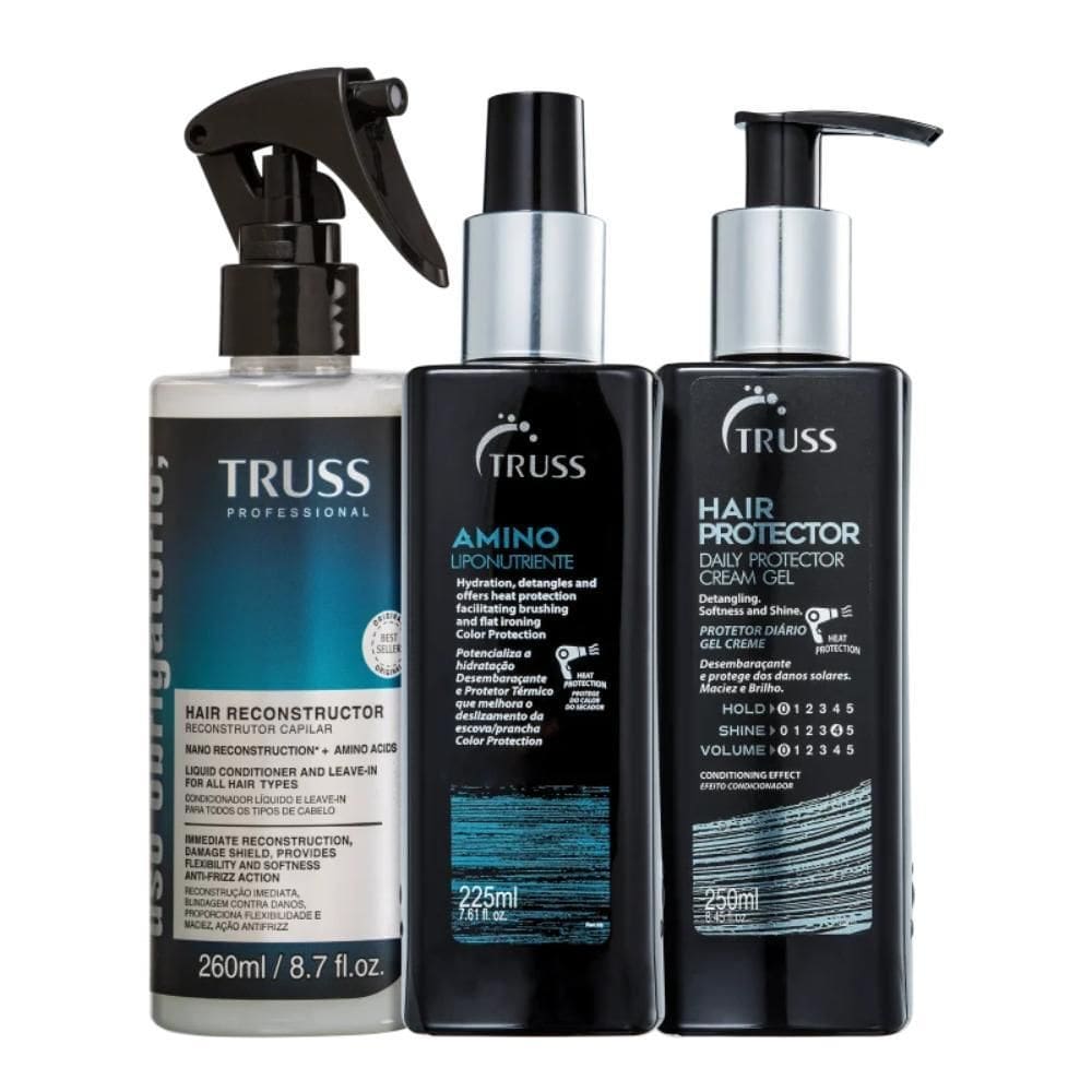 Kit Truss Uso Obrigatório Amino Hair Protector  3 Produtos