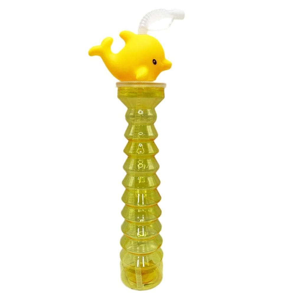 Copo Infantil 500Ml Plástico Com Canudo Coqueiro Infantil