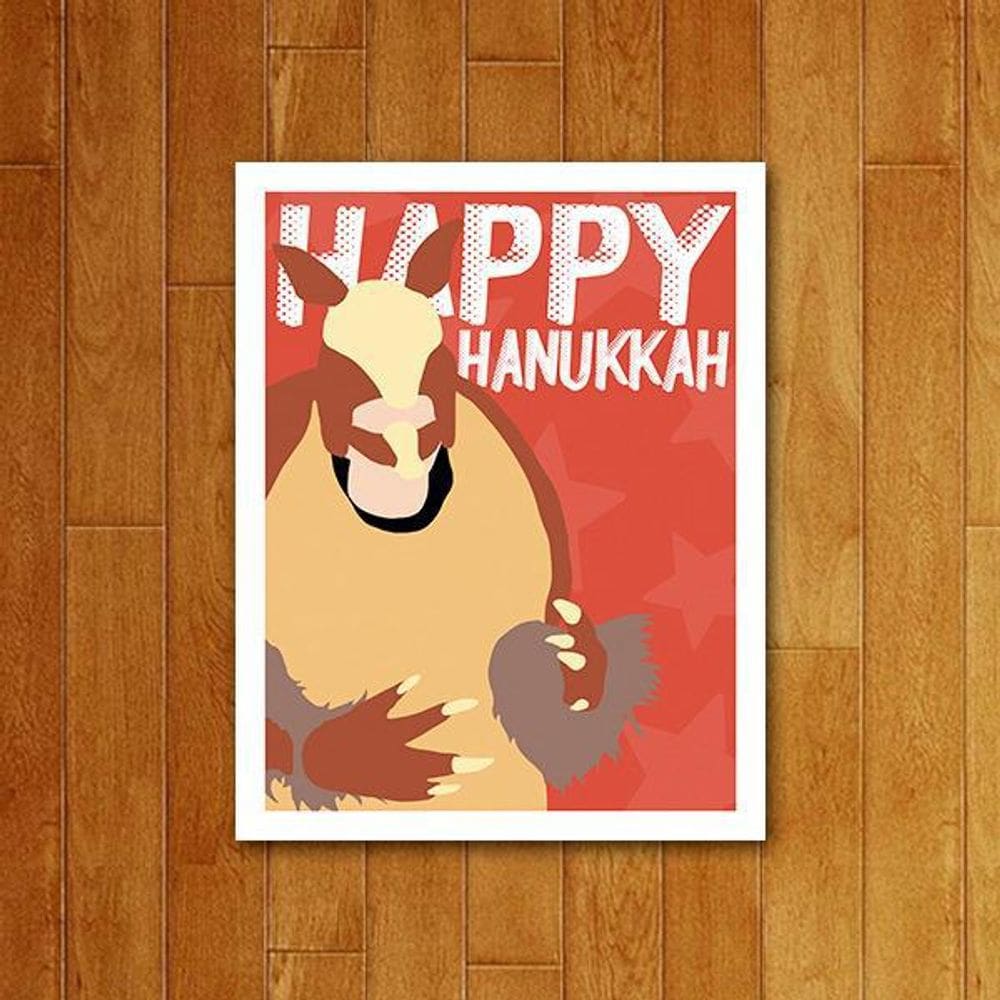 Placa Decorativa Séries - Televisão Happy Hanukkah 36X46