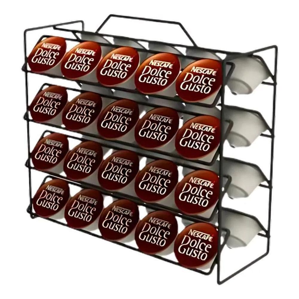 2X Porta Cápsula De Café Dolce Gusto 40Un Suporte Aramado Aç