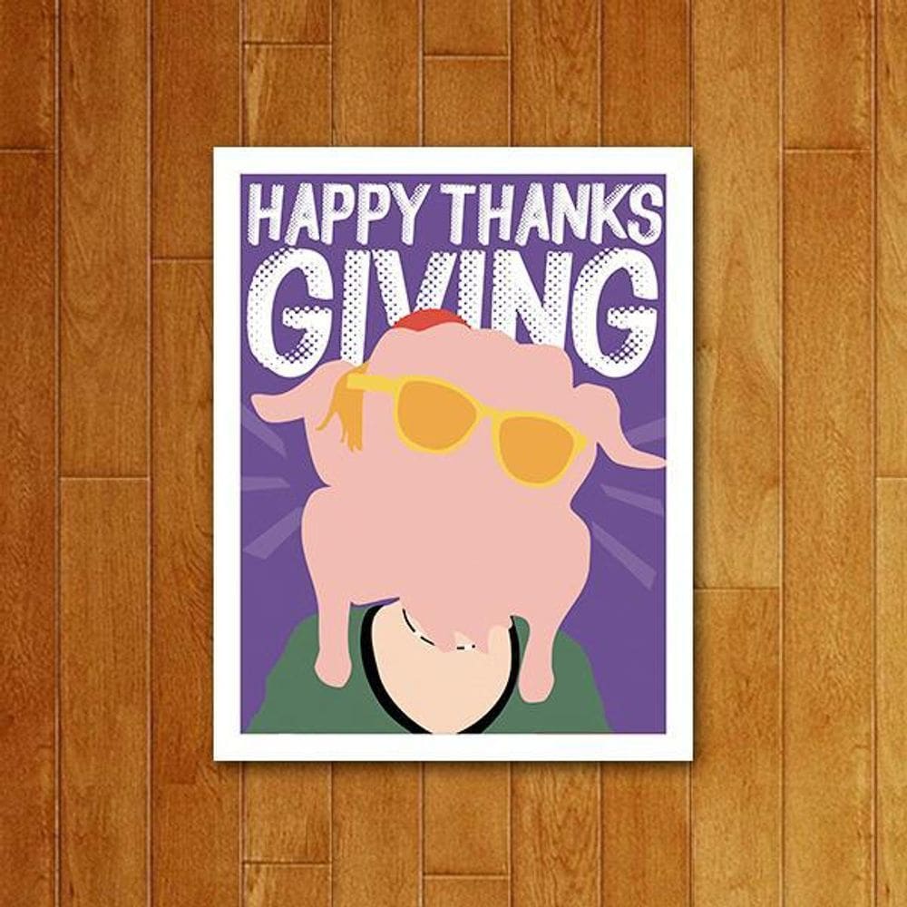 Placa Decorativa Séries - Televisão Ícone Thank Giving 36X46