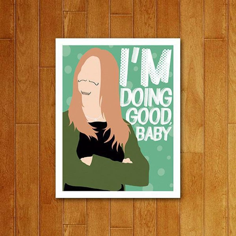 Placa Decorativa Séries - Televisão Ícone Doing Good 36X46