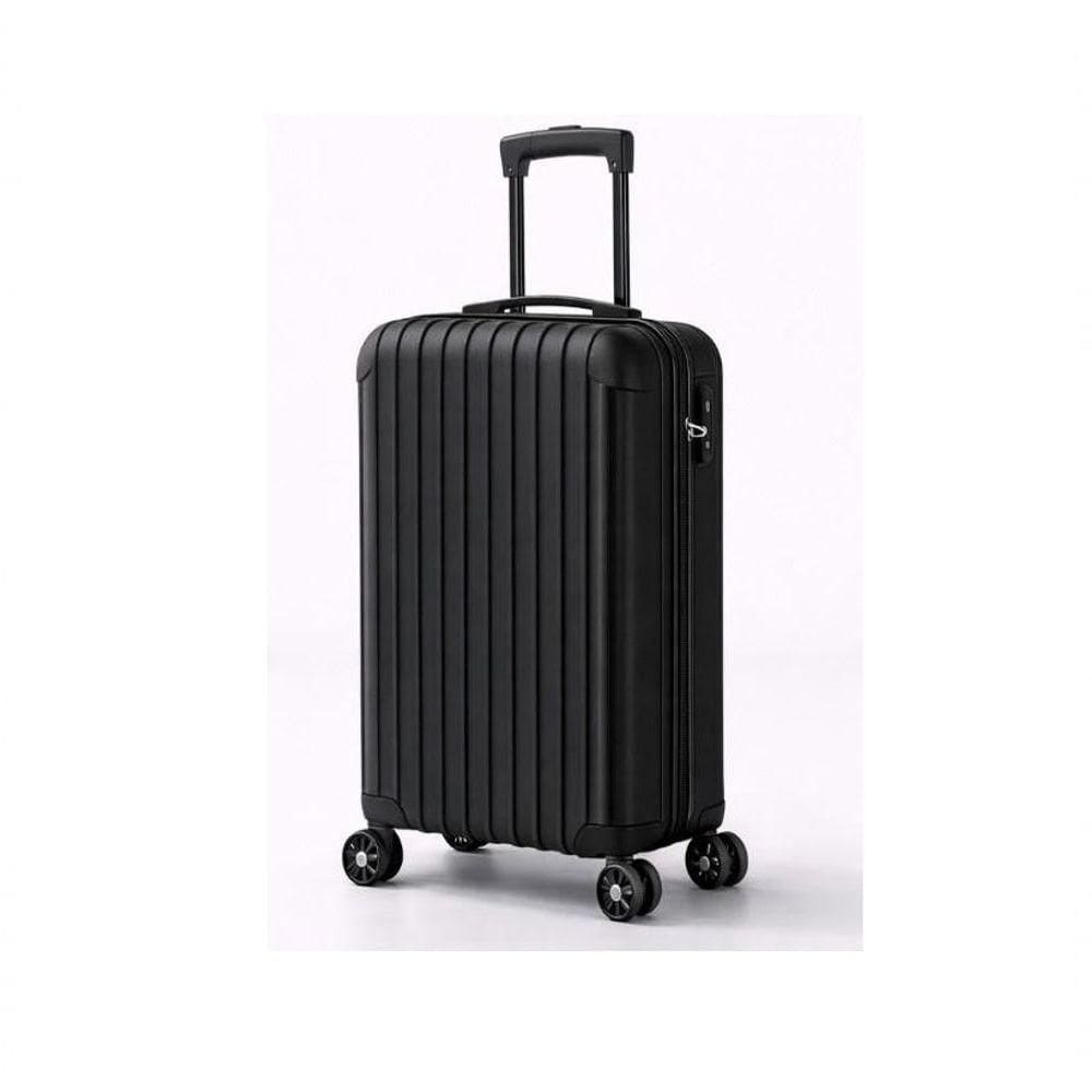 Mala De Bordo Rígida Moderna Com Rodas 360° Viagem Elegante, Leve E Pronta Para Qualquer Destino - Preta