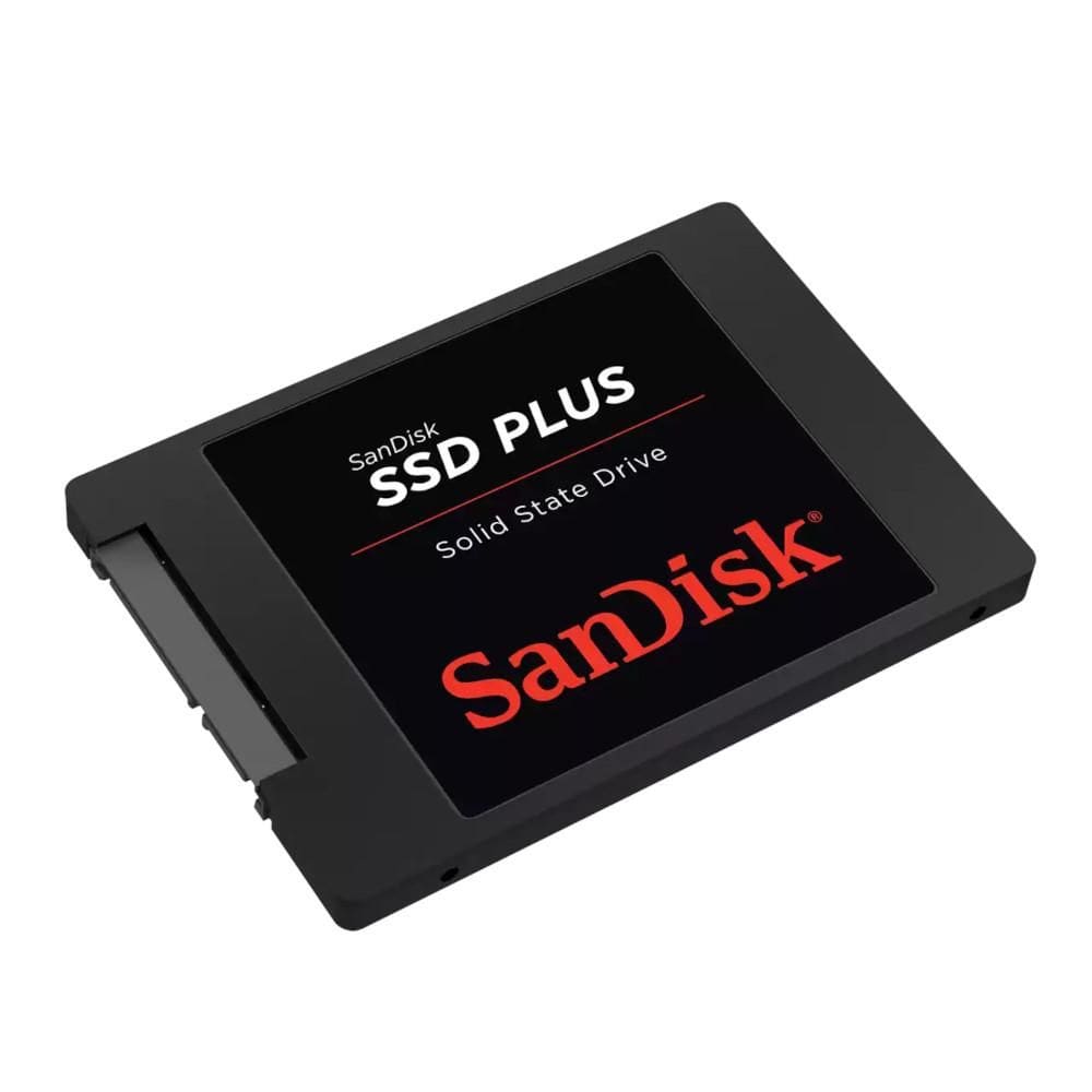 SSD 250GB Sata3 Sandisk Plus, Leitura/Gravação sequencial 545/505 MB/s
