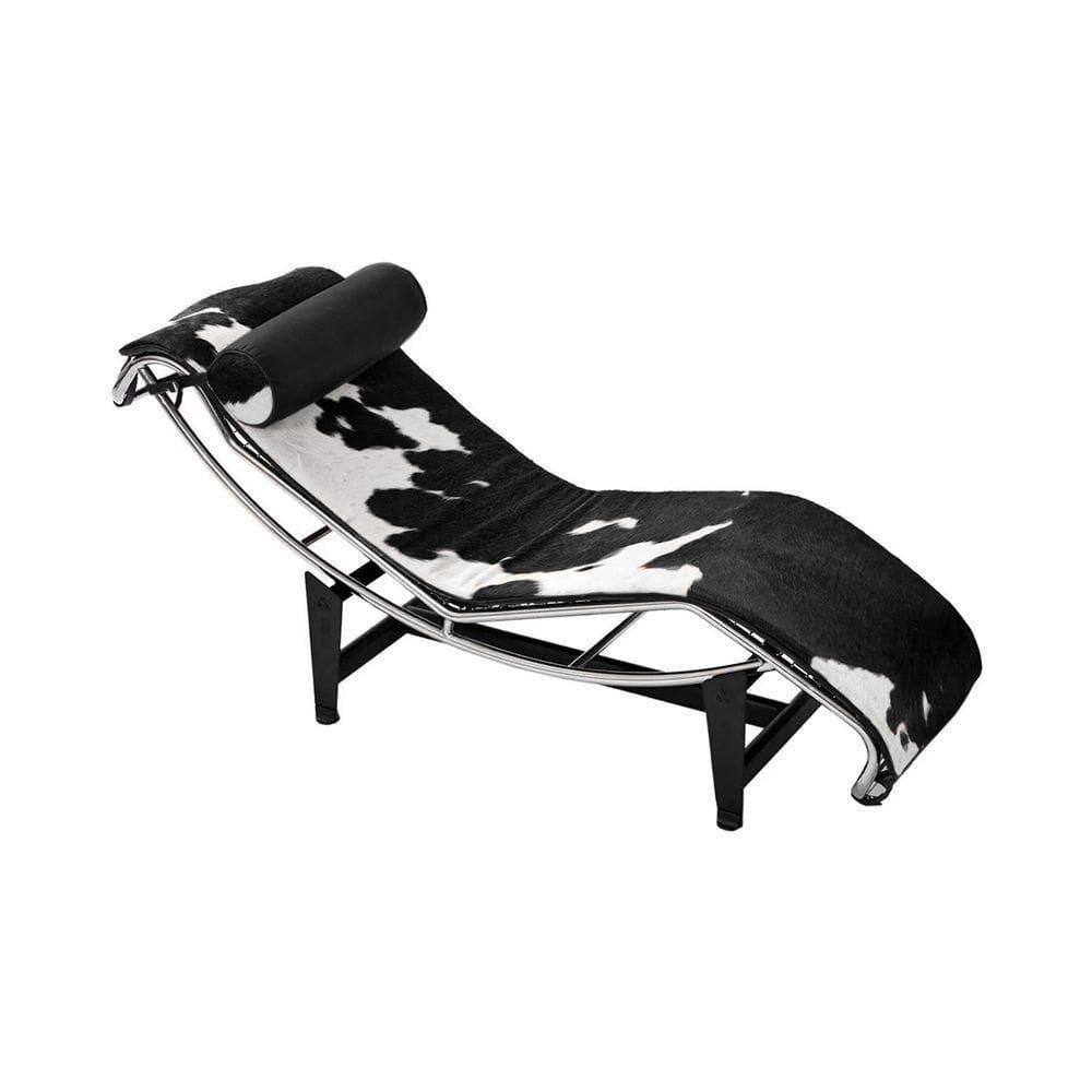 MP - Chaise Le Corbusier Lc 4 Couro Vaquejado