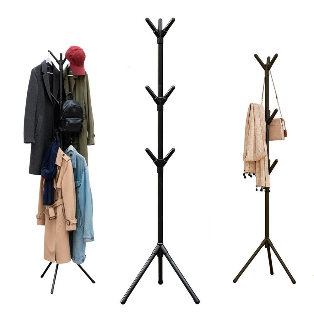 Mancebo Arara Cabideiro 9 Ganchos Organizador Roupa Chapeu Bolsa Casaco Bone Decoraçao Organizaçao Closet Banheiro Casa