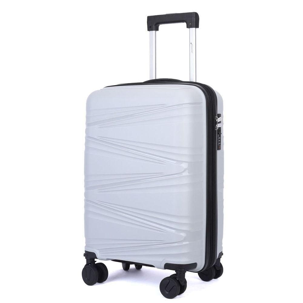 Mala De Bordo 10kg Viagem Zíper Expansível Em Polipropileno Rodinhas 360º Tsa - Bocaiúva - Cruzeiro Cor Gelo