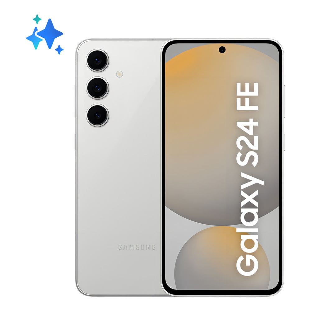 Smartphone Samsung Galaxy S24 FE 5G 128GB Cinza, RAM 8GB, Câmera Tripla Traseira de 50MP, Selfie de 10MP, Tela 6.7”