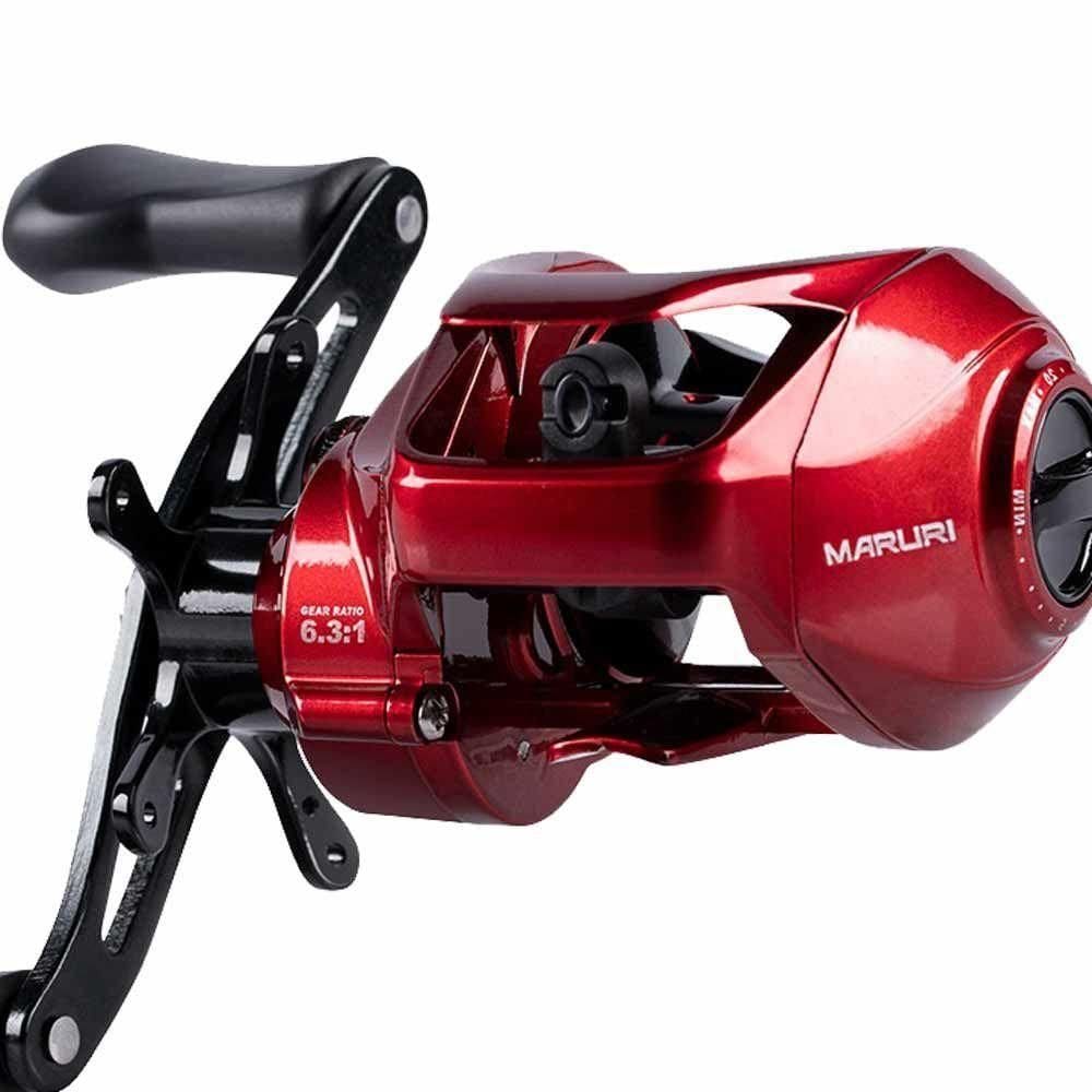 Carretilha Para Pesca Maruri Luke Red 5r Lado Da Manivela Esquerda