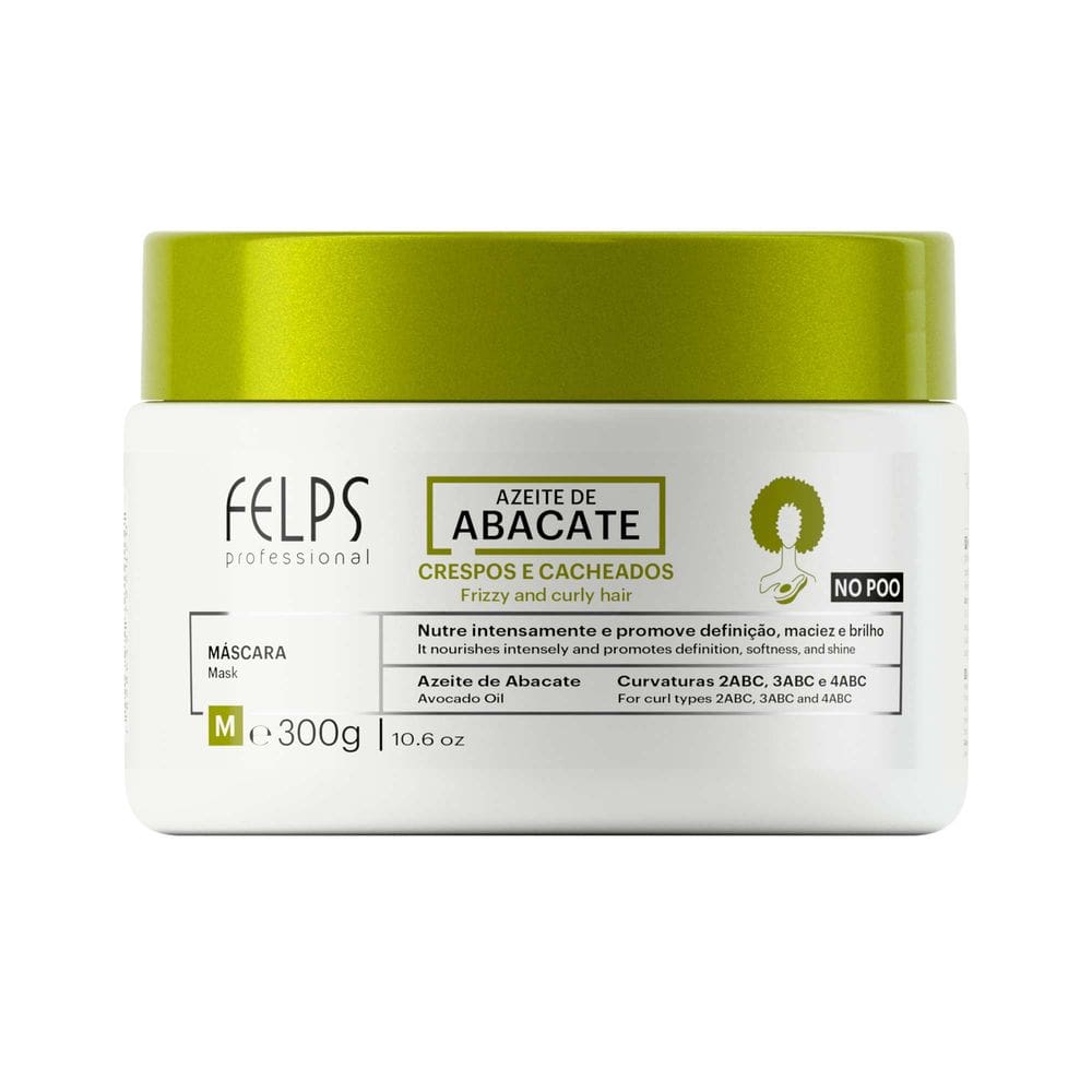 Máscara  Azeite  de Abacate Hidratação Felps Professional - 300g