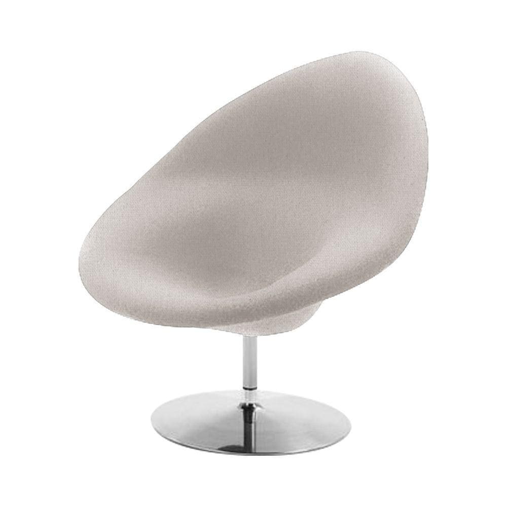 Poltrona Design Gondula Linho Bege