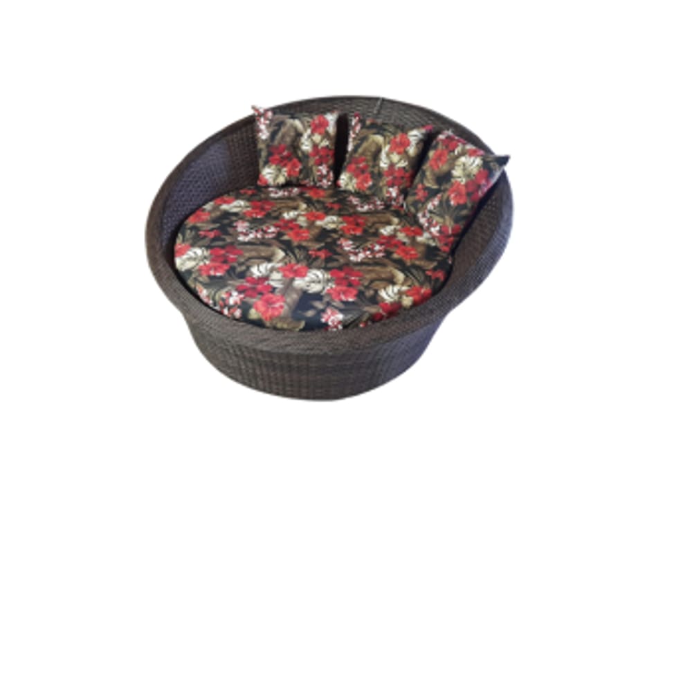 Chaise Concha Em Fibra Sintética Com Estrutura De Alumínio