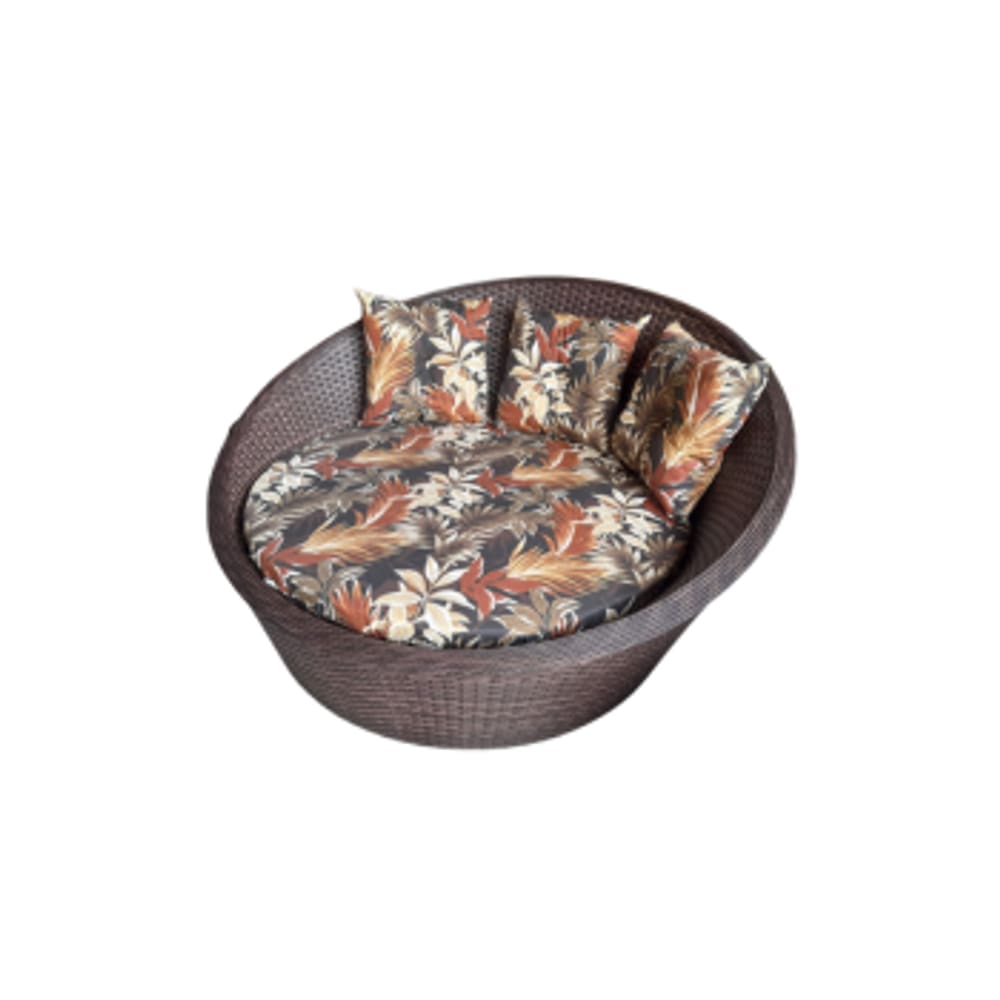 Chaise Concha Em Fibra Sintética Com Estrutura De Alumínio