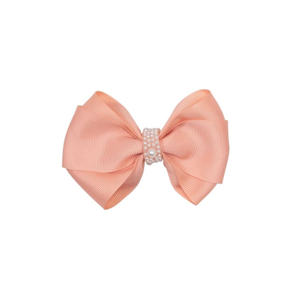 Laço Gorgorão Miolo Pérolas Menina Mundi Rosa