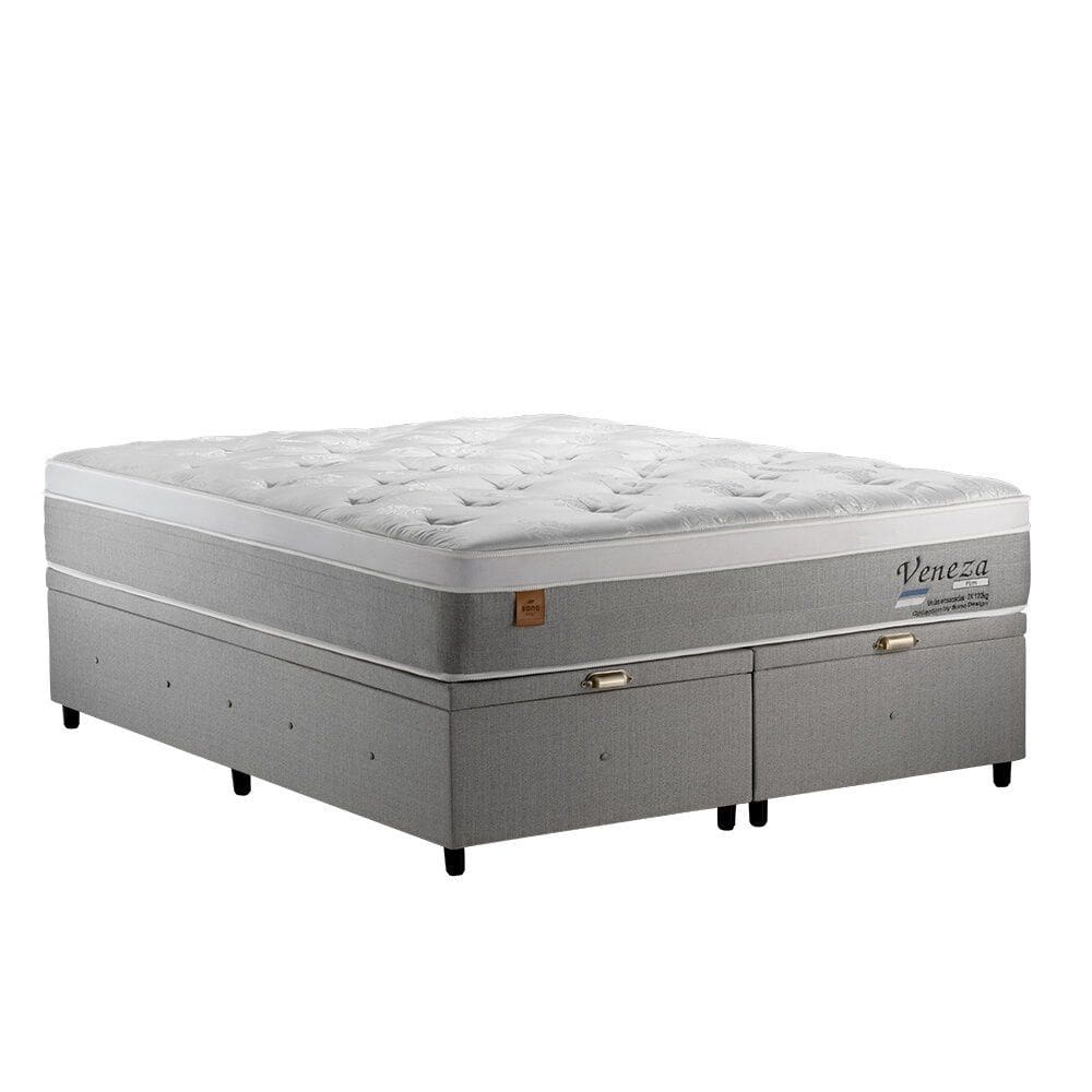 Conjunto Box Bau Queen 158x198 Sono Design com Massageador, Veneza